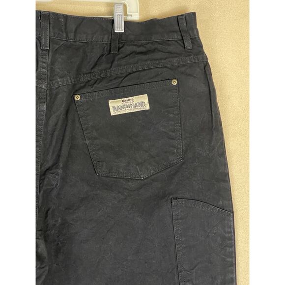 Schaefer Outfitter Pants Mens 44x34 Black Brushcloth Ranch‎ Hand Dungaree Pant - Picture 11 of 13